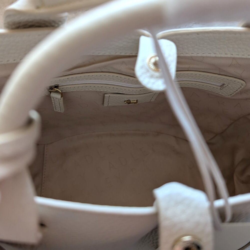 NWT Radley London Sutton Avenue Medium Open Top Grab Satchel Bag (color: birch) - Picture 10 of 15